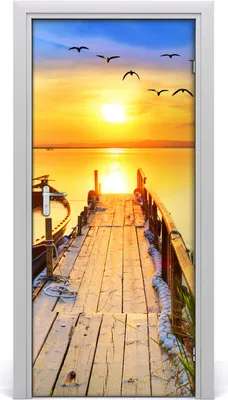 Immagine prodotto di Adesivi decorativi per pareti, dimensioni 95x205 cm. Adesivi autoadesivi, impermeabili, rimovibili. Ideali per camere da letto, soggiorni e decorazioni per la casa. Motivo: paesaggio lacustre