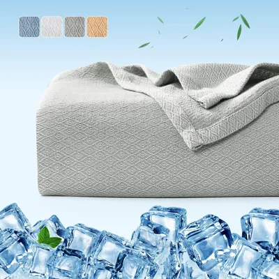 Imagen del producto de Solidchoice - Manta de bambú para el verano, 200 x 220 cm