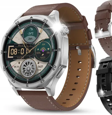 Zdjęcie produktu dla Smartwatch Zegarek Męski Rozmowy Amoled 4Gb Polskie Menu Mp3 Wodoodporny Pl