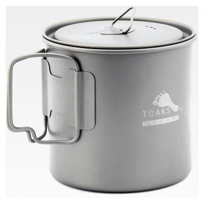 Produktbild von Titanbecher und Titan Topf für Outdoor-Camping