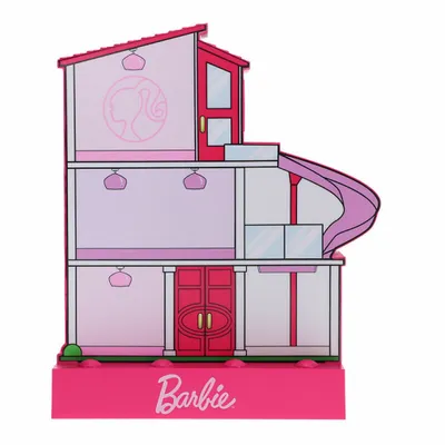 Produktbild von Paladone Barbie Dreamhouse Light with Stickers, Umgebungsbeleuchtung, Akku, USB, AAA, 250 mm, 90 mm, 300 mm