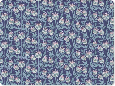 Produktbild von MuchoWow® Mauspad Mousepad Blumen - Muster - Natur 40x30 cm - Mousepads - Maus Mat - Pad - Mausunterlage - Anti Rutsch