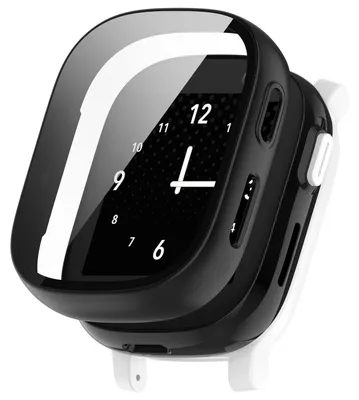 Produktbild von Für Xplora X6 Play / X6 Children Kunststoff Watch Hülle + H9 Schutzglas Schwarz