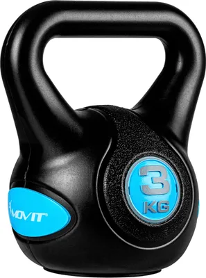 Produktbild von MOVIT Kettlebell Kugelhantel Rundgewicht Kugelgewicht Schwunghantel 3 kg blau