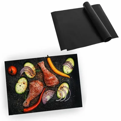 Image de Tapis de cuisson rectangulaire Tadar BBQ 40x33cm 3 pièces