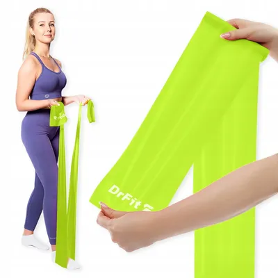 Produktbild von DrFit Widerstandsband Latex Grün für Fitness & Reha, 2.2 kg