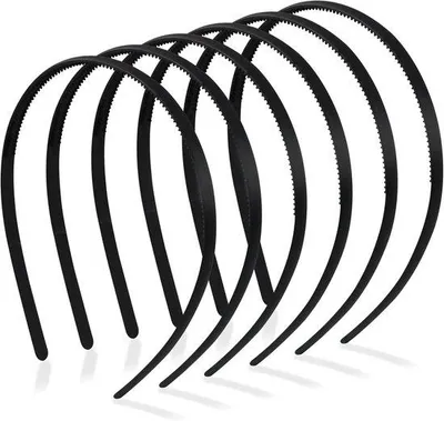 Produktbild von Famanu Haarbänder 6 Stück Antirutsch - Schwarze, komfortable Haaraccessoires