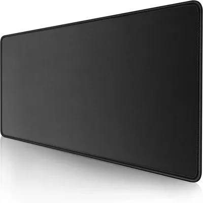 Immagine prodotto di Tappetino per mouse nero, antiscivolo, 70x40x0,3 cm, impermeabile, grande sottotavola