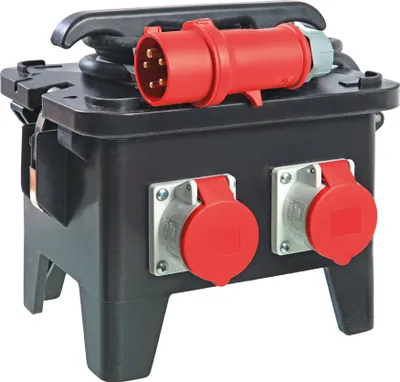 Produktbild von as-Schwabe PROtek PRCD-S Personenschutz Baustellennstromverteiler 30mA 400V IP44