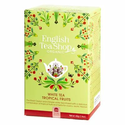 Produktbild von ETS - Weißer Tee Tropische Früchte, BIO, 20 Teebeutel