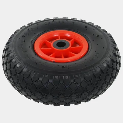 Produktbild von Ersatzräder für Sackkarren 2er Set Luftbereift 3.00-4 245x82mm für Bollerwagen und Transportwagen mit 20mm Achsbohrung, belastbar bis 100kg