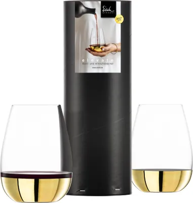 Obrázek produktu pro 2 EISCH sklenice na víno a allround sklenice, zlaté