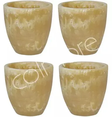 Productafbeelding van Vazen JESSIE set/4, diameter 8x8 cm, caramelkleur