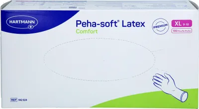 Zdjęcie produktu dla Komfortowe rękawice lateksowe Peha-Soft® niesterylne (100 szt.) : XL Rozmiar: XL