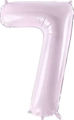 Image de Ballon en plastique nombre 7, 72 cm, lilas