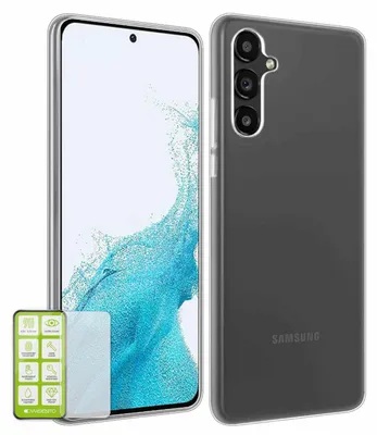Immagine prodotto di Per Samsung Galaxy A54 5G Custodia in silicone + H9 Vetro Custodia del telefono cellulare Custodia TPU Cover Protezione