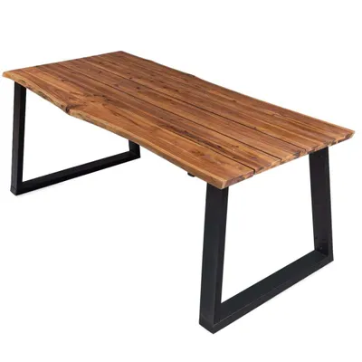 Image de Table à manger 170x90x75 cm Bois d'acacia massif