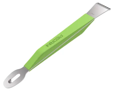 Immagine prodotto di Pedrini Zester Sbuccialimoni Doppia Funzione 2 In 1 Acciaio Inox Verde