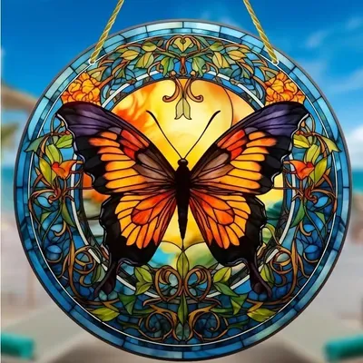 Produktbild von Sonnenfänger Butterfly/Typ12B – Kunstwerk für Ihr Fenster KP31627