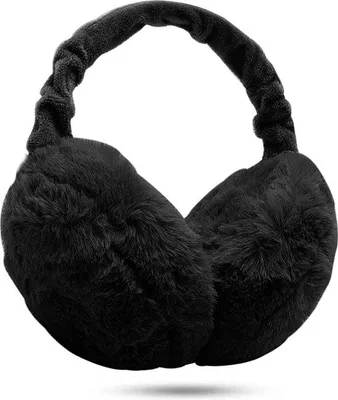 Produktbild von Unyqoos® Ohrenwärmer aus Polyester – verstellbare, faltbare Plüsch-Ohrenschützer (Einheitsgröße), Modell Caseeto – weich & warm für Reise und Alltag