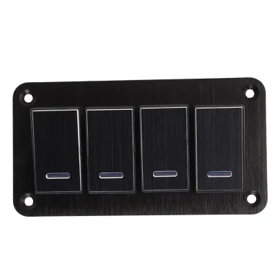 Obrázek produktu pro Rocker Switch Panel, Switch Panel, Rocker Switch Control Panel, Car Rocker Switch, LED Switch Panel, 4 Gang Switch Panel