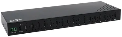 Zdjęcie produktu dla Exsys EX-12276HMS hub USB 3.2 Gen 2 16 x porty USB-C 120W