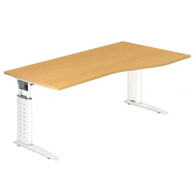 Immagine prodotto di UNDA 18 W - 180 x 100 regolabile in altezza faggio/bianco