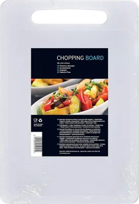 Produktbild von Famanu Schneidebrett Weiß – Multifunktional – Rutschfest – 35x24 cm – Mit Griff