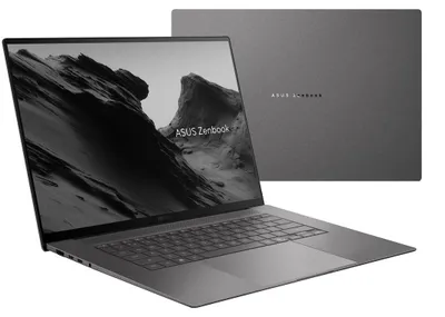 Image de ASUS Zenbook S 16 UM5606GA-SR206X, processeur Ryzen AI 9 465, 16 Go de RAM, 0 Go (sans disque dur supplémentaire), écran 3K OLED tactile, 120 Hz, 500 nits, traitement antireflet, 32 Go de LPDDR5X, SSD de 1 To, carte graphique Radeon, webcam 1080p avec infrarouge, batterie 83 Wh, Windows 11 Pro, aluminium, couleur gris Antrim