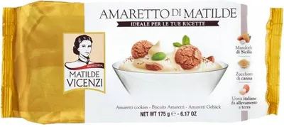 Obrázek produktu pro Amaretto di Matilde Vicenzi 175 g italské křehké sušenky amaretti