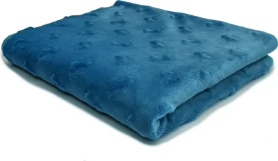 Obrázek produktu pro Pletenina Minky s reliéfním vzorem kostí, vyčnívající kosti, modrá, 50 x 160 cm