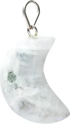 Produktbild von Abato Lederkette mit Mondstein Edelstein Anhänger Heilstein Schmuck