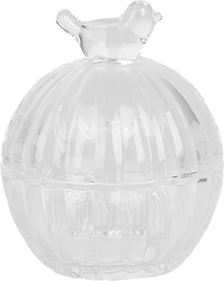 Produktbild von Clayre & Eef Vorratsglas Ø 8x10 cm Transparant Glas Vogel