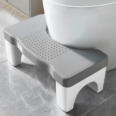 Produktbild von Toilettenhocker Erwachsene  - Bekämpft Hämorrhoiden, Verstopfung, Blähungen, Grau