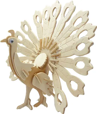Produktbild von Gepetto's Workshop Houten Bouwpakket 3D - Pauw