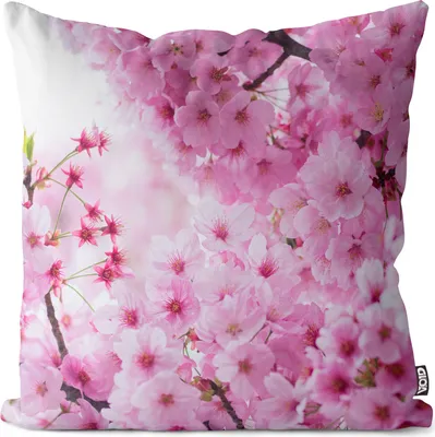 Produktbild von VOID Blüten Blumen Kirschblüten Kissenbezug Kissenhülle sofa couch wohnzimmer dekoration wasserfest Outdoor Garten Kissen bezug deko