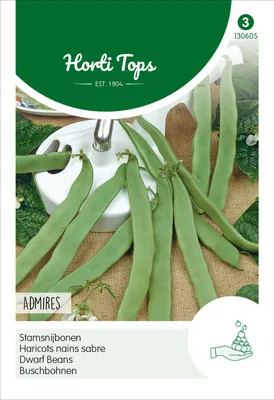 Zdjęcie produktu dla Fasola karłowa Admires (25 g) | Nasiona fasoli karłowej firmy Hortitops