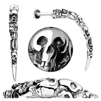 Produktbild von Lippenpiercing Labret Piercing Totenkopf