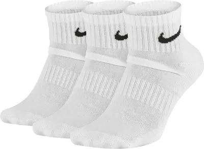 Produktbild von NIKE Uni 3er Pack Sportsocken - Everyday, Baumwolle Cushioned Ankle, einfarbig Weiß 38-42