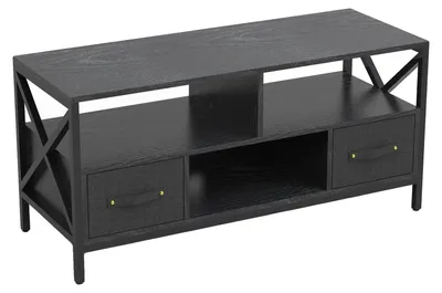 Obrázek produktu pro Stojan na televizi, odolná konstrukce, stylový design, černý