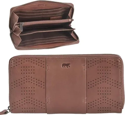 Produktbild von Bear Design Damen Geldbörse Leder cognac MIRTE Geldbeutel Portemonnaie 20x10cm