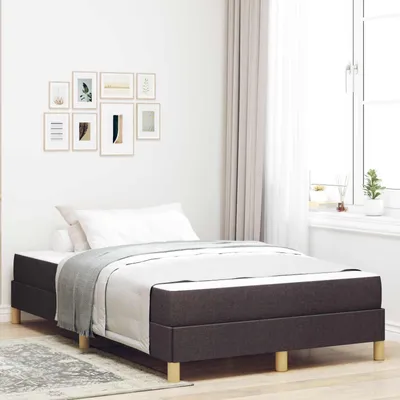 Obrázok produktu pre vidaXL Box spring posteľ s matracom tmavohnedá 120 x 190 cm látka