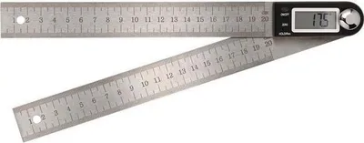 Produktbild von Tecwerk Winkelmesser Schienenlänge 200 mm Ablesung 0,1 ° digital  - 1 Stk.