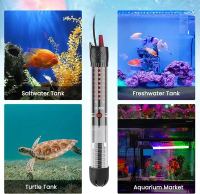 Unterwasser Aquarium Heizer 50W mit Temperaturregelung
