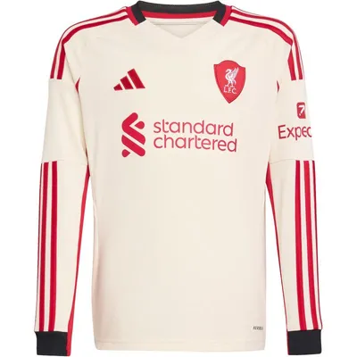 Produktbild von Adidas Liverpool FC 25/26 Herren Auswärts-Fußballtrikot Gr.M – Aeroready, V-Ausschnitt, Feuchtigkeitsableitend, Slim Fit