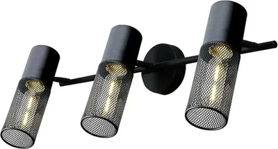 Immagine prodotto di ACA Lighting lampada da parete 3XE27 in metallo nero 58X16X20CM ALCATRAZ OD603S58BK