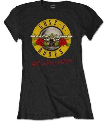 Immagine prodotto di Maglietta da donna dei Guns N' Roses: Not In This Lifetime Tour (retro stampa), media, nero