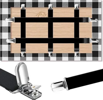 Productafbeelding van Famanu tafelklemmers voor buiten - 5 stuks, zwart
