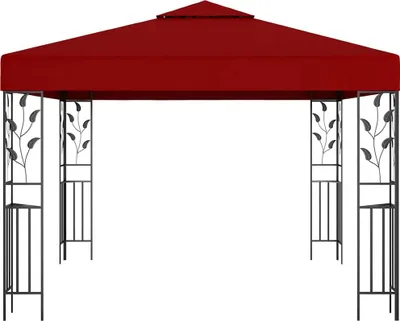 Produktbild von vidaXL Pavillon 3x3 m Weinrot
