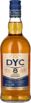 Image de DYC Destilerias y Crianza 8 Años Finest Old Whisky 40% Vol. 0,7l
